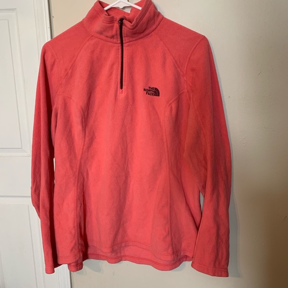 The North Face Pink Sweatshirt with Zipper - Picture 1 of 4